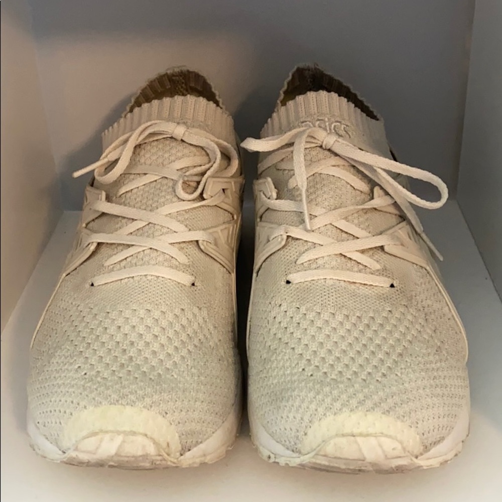Beige asics sneakers